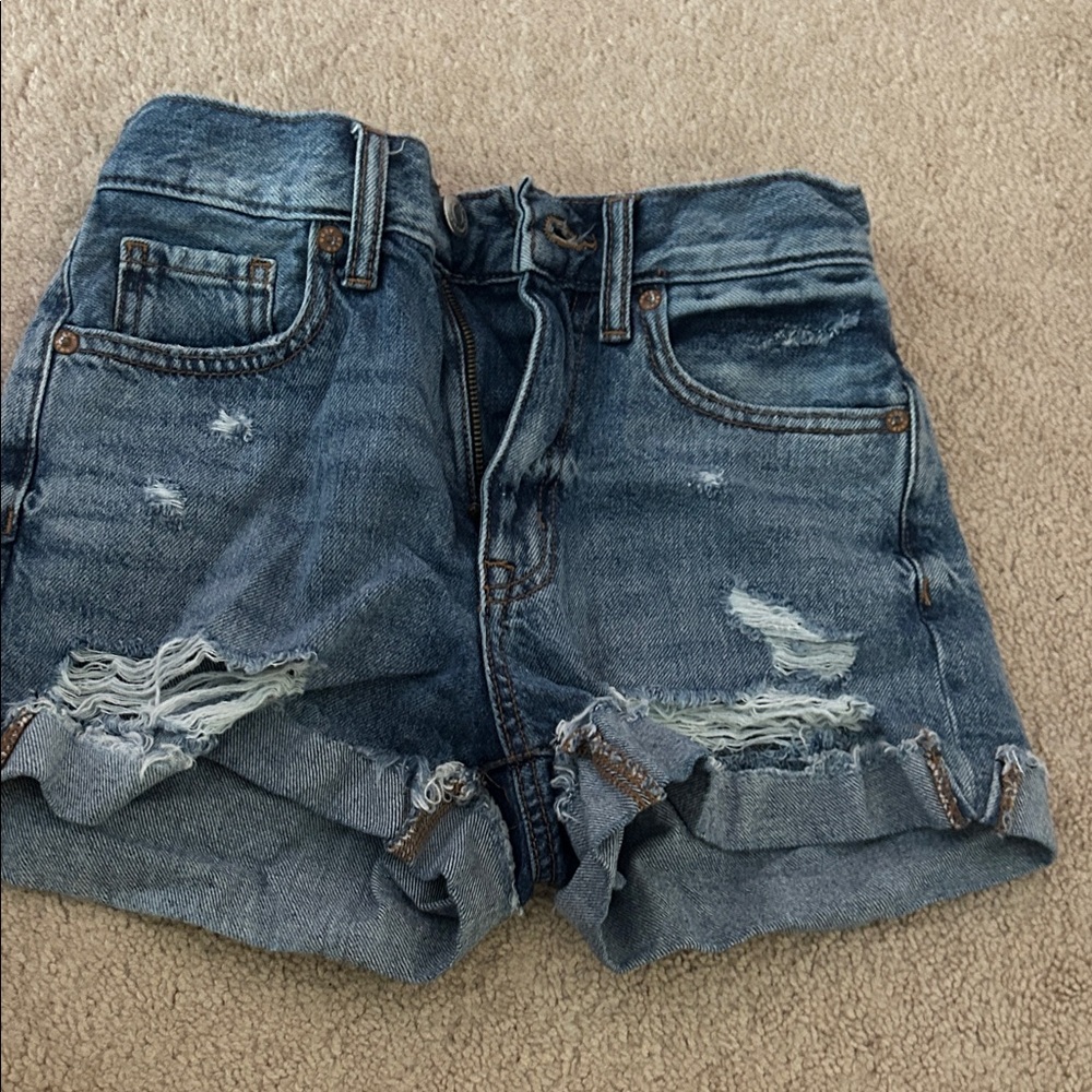 Aeropostale Blue Distressed Shorts “Mom shorts”